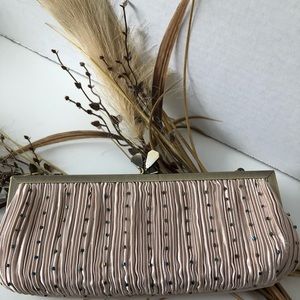 Satin Beaded Clutch